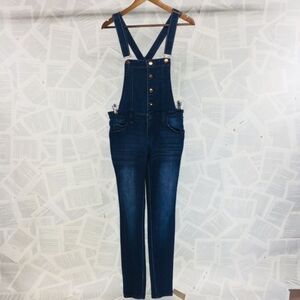 Bib Overalls Jeans Skinny Leg Wisking Denim Small